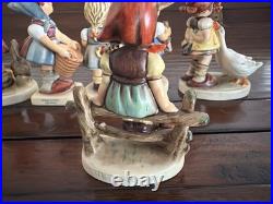 10 VINTAGE GOEBEL HUMMEL FIGURINES W Germany BOYS GIRLS Goose Girl Bee B40