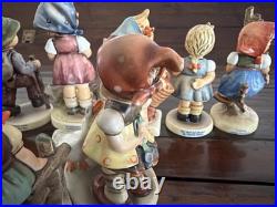 10 VINTAGE GOEBEL HUMMEL FIGURINES W Germany BOYS GIRLS Goose Girl Bee B40