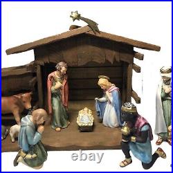 11-piece Hummel Goebel West Germany Porcelain Nativity With Crèche HX323 1965