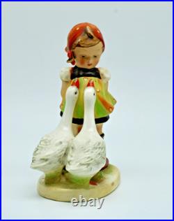 1935 1949 Hummel Goebel Goose Girl 47/0 TMK1 Incised Crown U. S. Zone Germany