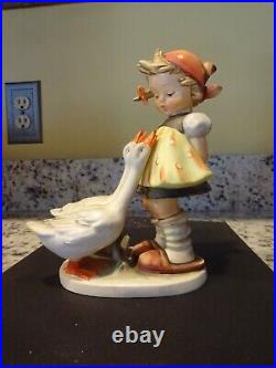 1950 Hummel Goebel Goose Girl Figurine TMK 2? , #47/2 /0 Girl With Geese 7.5