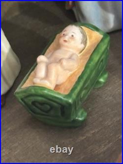 1950's Goebel Nativity Set WithCreche 12 Items Total West Germany Excellent Shape