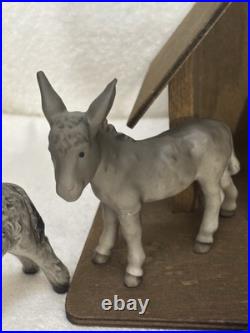 1950's Goebel Nativity Set WithCreche 12 Items Total West Germany Excellent Shape