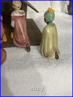 1950's Goebel Nativity Set WithCreche 12 Items Total West Germany Excellent Shape