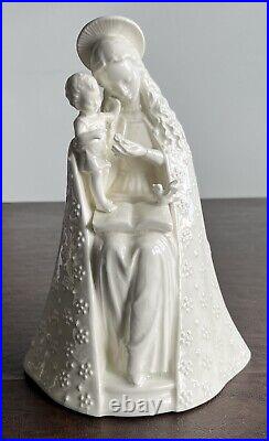 1950's MJ HUMMEL GOEBEL 10/1 FLOWER MADONNA AND CHILD bird Jesus WHITE HALO
