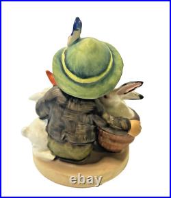 1950s Handpainted Original Precious Goebel & Hummel Boy w Rabbits Figurine #58/0