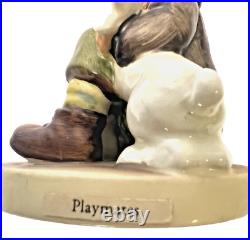 1950s Handpainted Original Precious Goebel & Hummel Boy w Rabbits Figurine #58/0