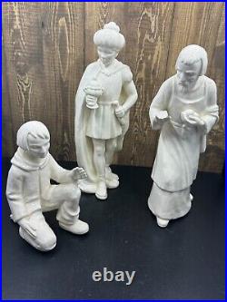 1951 Goebel Hummel 11 pc Nativity Figurines Set 214 White Unpainted W. Germany
