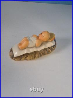 1951 Goebel Hummel #214 Large Porcelain Nativity 8Pc W. Germany