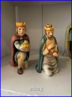 1951 Goebel Hummel #214 Large Porcelain Nativity Set 12 Pc W. Germany