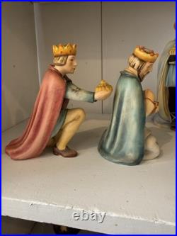 1951 Goebel Hummel #214 Large Porcelain Nativity Set 12 Pc W. Germany