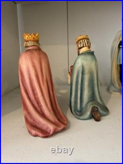 1951 Goebel Hummel #214 Large Porcelain Nativity Set 12 Pc W. Germany