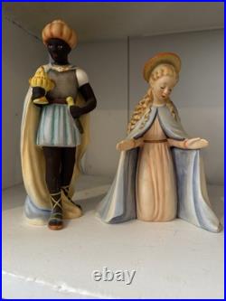 1951 Goebel Hummel #214 Large Porcelain Nativity Set 12 Pc W. Germany