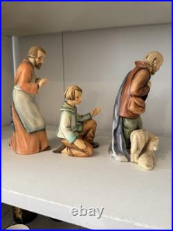 1951 Goebel Hummel #214 Large Porcelain Nativity Set 12 Pc W. Germany
