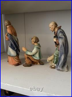 1951 Goebel Hummel #214 Large Porcelain Nativity Set 12 Pc W. Germany