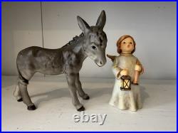 1951 Goebel Hummel #214 Large Porcelain Nativity Set 12 Pc W. Germany