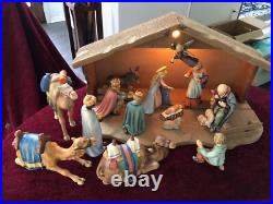 1951 Hummel Goebel Nativity 16 Pc Figurine Christmas set with ALL CAMELS 214 LOOK