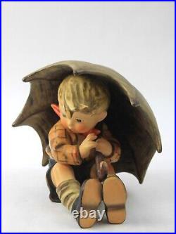 1957 Goebel Hummel Umbrella Boy and Girl Figurine Set