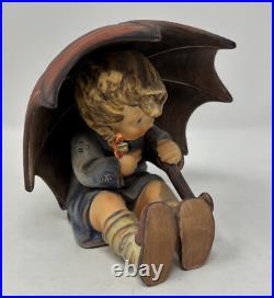 1957 Hummel Umbrella Boy & Girl Figurines Goebel W. Germany 152/OB & 152/OA Pair