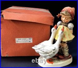1972 Hummel Goebel #47/II Goose Girl 7.5 Large Figurine TM5 MINT in Box