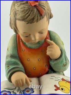 1972 Vintage Goebel Hummel BOOK WORM 3/II Girl Reading TMK3 Large 9.5 Tall