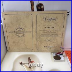 1992 Goebel Hummel Figurine Land in Sight #09457 WithMedal Limited Edition COA