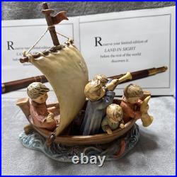 1992 Goebel Hummel Figurine Land in Sight #09457 WithMedal Limited Edition COA