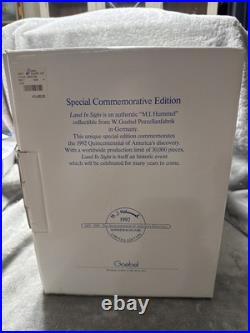 1992 Goebel Hummel Figurine Land in Sight #09457 WithMedal Limited Edition COA