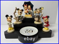 2001 Hummel Goebel Celebrates 50 Years Of Disney Magic 7 Pc Set Signed Nib #996