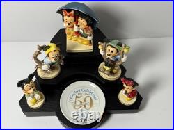 2001 Hummel Goebel Celebrates 50 Years Of Disney Magic 7 Pc Set Signed Nib #996