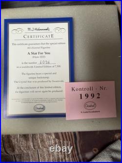 2005 A Star for You Hummel Limited Edition Swarovski Star #2331 with COA