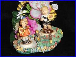 2 Hummel Sunflower Girl/boy Figurines? 2195 4/0 & 2219 + Pick Flowers Scape