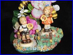 2 Hummel Sunflower Girl/boy Figurines? 2195 4/0 & 2219 + Pick Flowers Scape