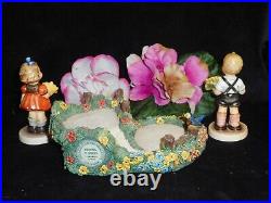 2 Hummel Sunflower Girl/boy Figurines? 2195 4/0 & 2219 + Pick Flowers Scape