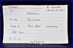 4-3/4 Goebel Hummel Postman TMK-2 Full Bee Made in Germany