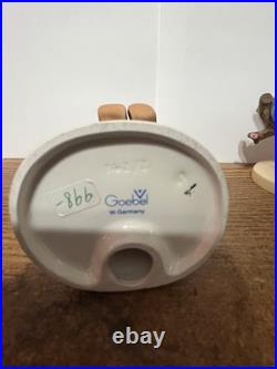 6 tall With Germany Goebel / M J Hummel 141 girl & 142 boy Apple tree bluebirds