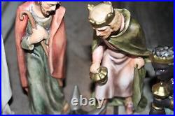 9 piece Hummel Goebel Porcelain Nativity Set 1965 West Germany! Standing Cow