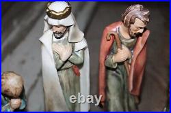 9 piece Hummel Goebel Porcelain Nativity Set 1965 West Germany! Standing Cow