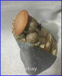 Angelic Vintage Hummel Goebel Flower Madonna Full Bee Open Halo 1950's