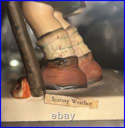 Antique Hummel Stormy Weather Boy Girl 71 6.5 MINT- Goebel Germany