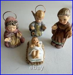 Berta Hummel 1999 Porcelain Minitaure Nativity By Goebel W Candle Nativity Base