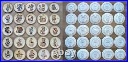 Complete 1971-1995 GOEBEL MJ / M J / M I HUMMEL Annual (25) Plate Set NO Boxes