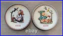 Complete 1971-1995 GOEBEL MJ / M J / M I HUMMEL Annual (25) Plate Set NO Boxes