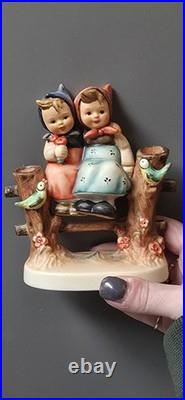 Coquettes Goebel Hummel Figurine #179 Two BFFs On Fence by GOEBEL W. Germany