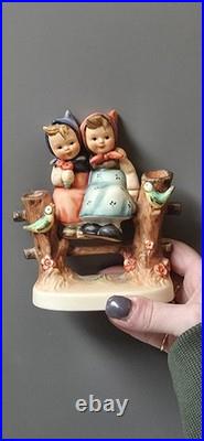 Coquettes Goebel Hummel Figurine #179 Two BFFs On Fence by GOEBEL W. Germany