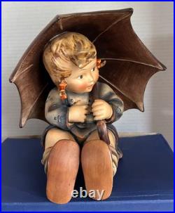 DEFECTIVE Goebel 1950s Umbrella Boy Girl 8 Figurines Set Germany 152A 1 G3D