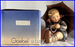 DEFECTIVE Goebel 1950s Umbrella Boy Girl 8 Figurines Set Germany 152A 1 G3D