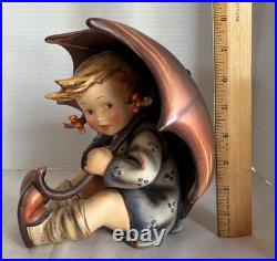 DEFECTIVE Goebel 1950s Umbrella Boy Girl 8 Figurines Set Germany 152A 1 G3D