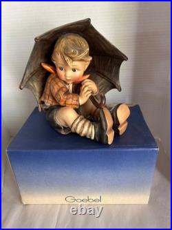 DEFECTIVE Goebel 1950s Umbrella Boy Girl 8 Figurines Set Germany 152A 1 G3D