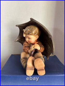 DEFECTIVE Goebel 1950s Umbrella Boy Girl 8 Figurines Set Germany 152A 1 G3D